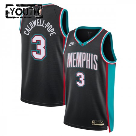 NBA Børn Trøje Memphis Grizzlies Kentavious Caldwell Pope 2025-26 Nike Classic Edition Sort Swingman NBA Børn Trøje Memphis Grizzlies Kentavious Caldwell Pope 2025-26 Nike Classic Edition Sort Swingman